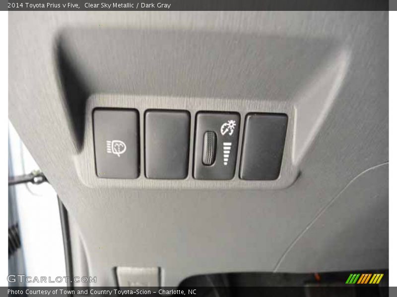 Clear Sky Metallic / Dark Gray 2014 Toyota Prius v Five