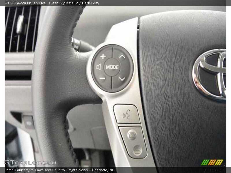 Clear Sky Metallic / Dark Gray 2014 Toyota Prius v Five