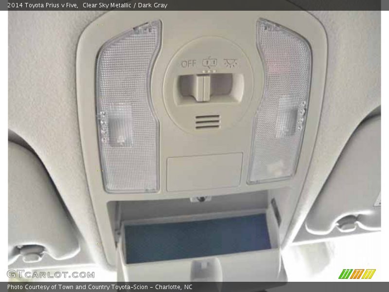 Clear Sky Metallic / Dark Gray 2014 Toyota Prius v Five