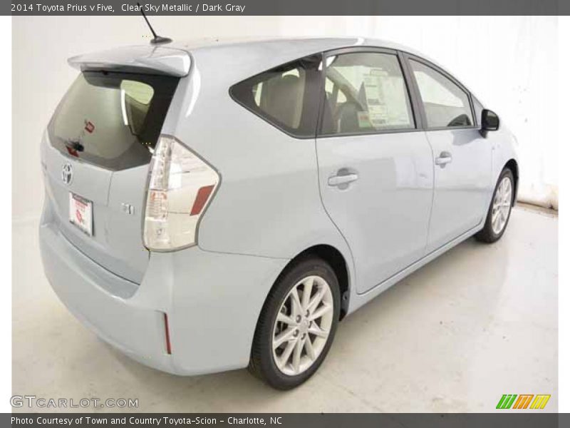 Clear Sky Metallic / Dark Gray 2014 Toyota Prius v Five