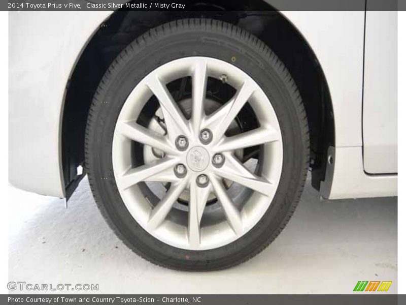 Classic Silver Metallic / Misty Gray 2014 Toyota Prius v Five