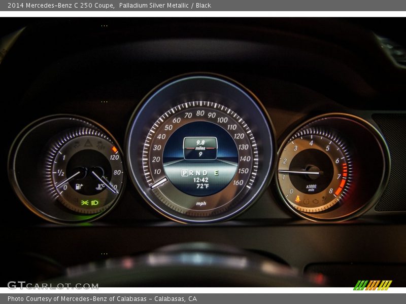 Palladium Silver Metallic / Black 2014 Mercedes-Benz C 250 Coupe