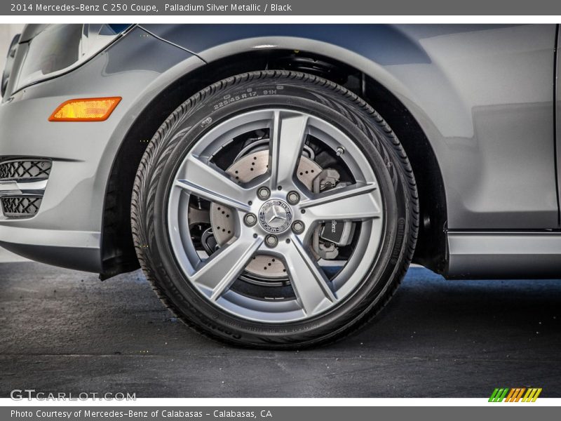 Palladium Silver Metallic / Black 2014 Mercedes-Benz C 250 Coupe