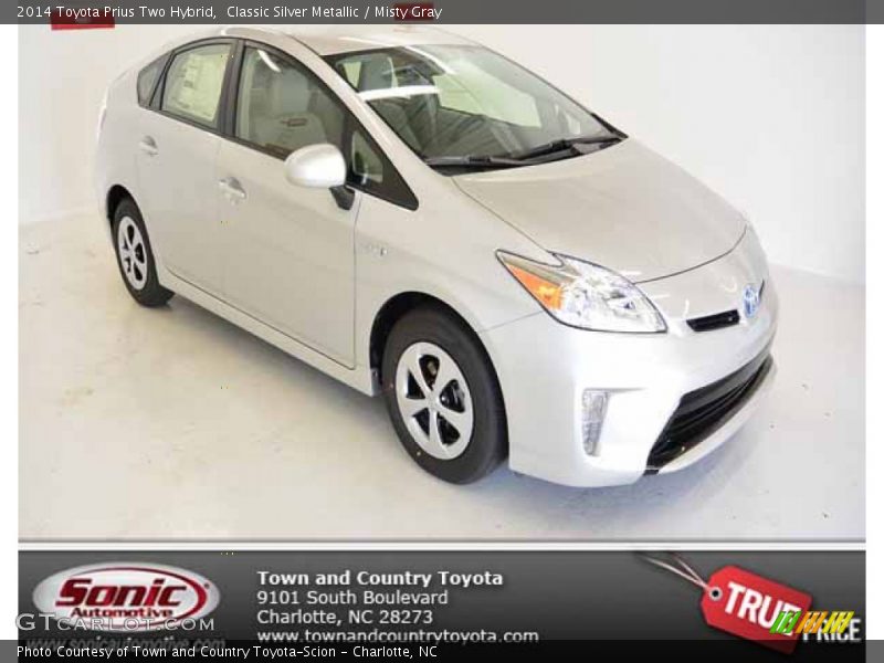 Classic Silver Metallic / Misty Gray 2014 Toyota Prius Two Hybrid