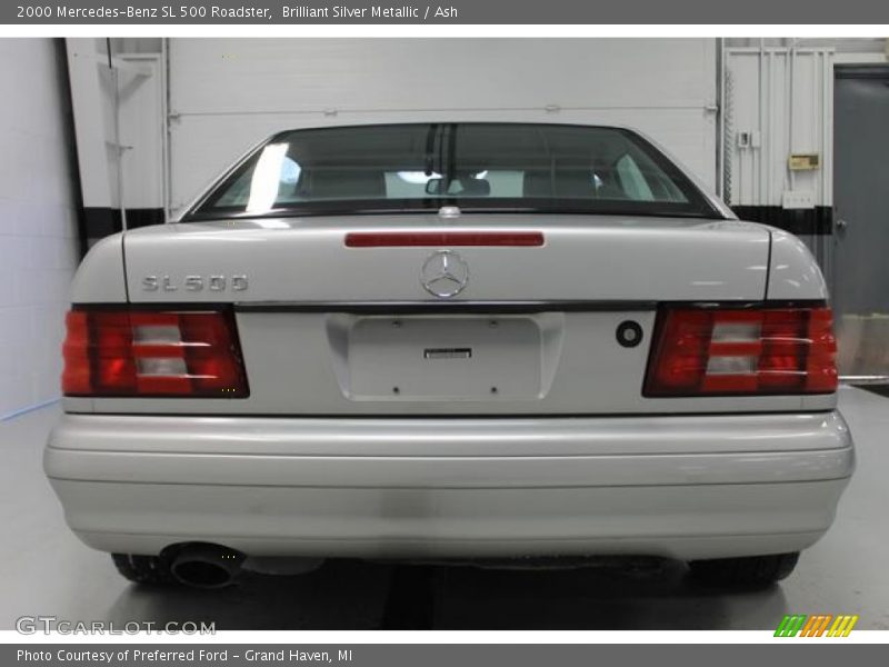 Brilliant Silver Metallic / Ash 2000 Mercedes-Benz SL 500 Roadster