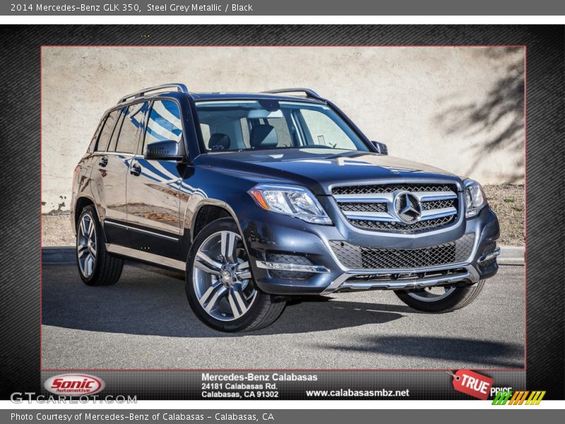 Steel Grey Metallic / Black 2014 Mercedes-Benz GLK 350