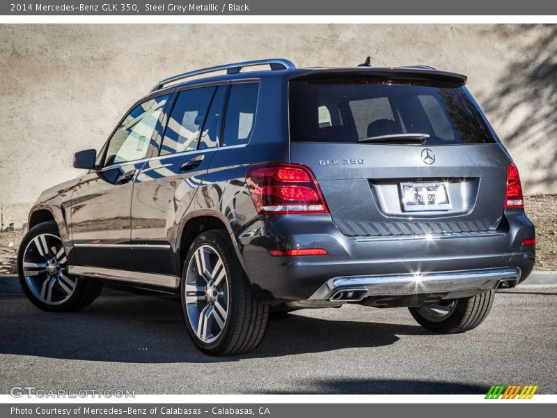 Steel Grey Metallic / Black 2014 Mercedes-Benz GLK 350