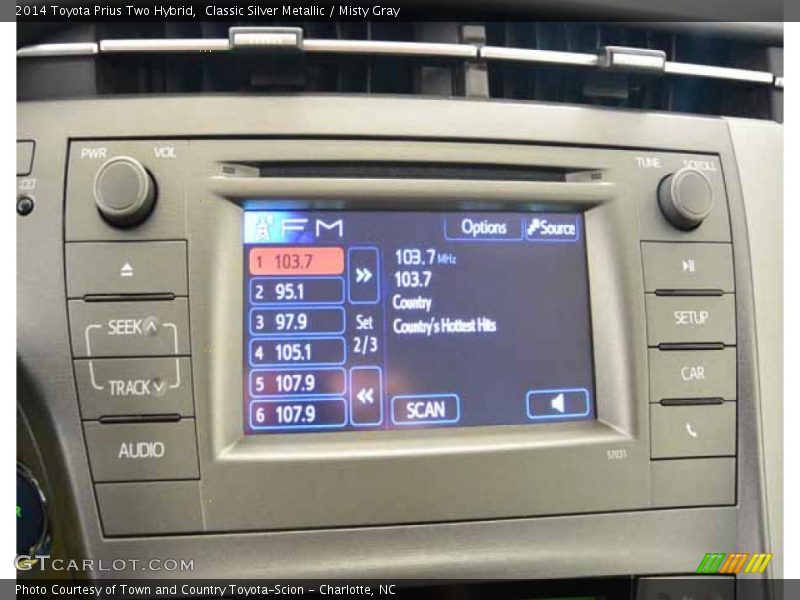 Classic Silver Metallic / Misty Gray 2014 Toyota Prius Two Hybrid