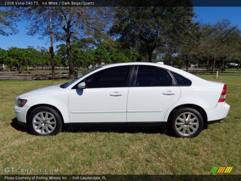 Ice White / Dark Beige/Quartz 2006 Volvo S40 T5