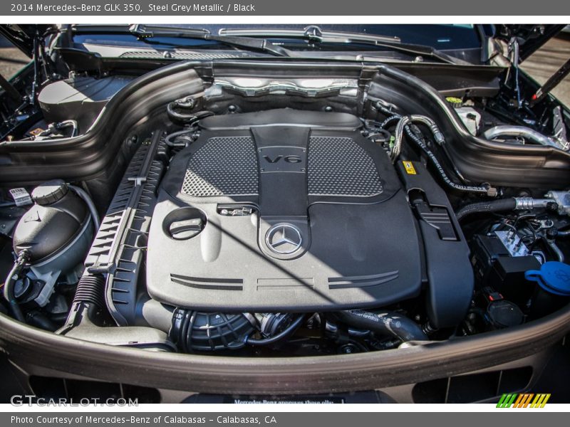 Steel Grey Metallic / Black 2014 Mercedes-Benz GLK 350