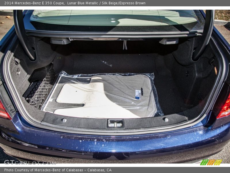 Lunar Blue Metallic / Silk Beige/Espresso Brown 2014 Mercedes-Benz E 350 Coupe