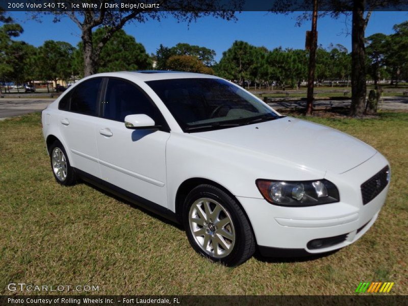 Ice White / Dark Beige/Quartz 2006 Volvo S40 T5