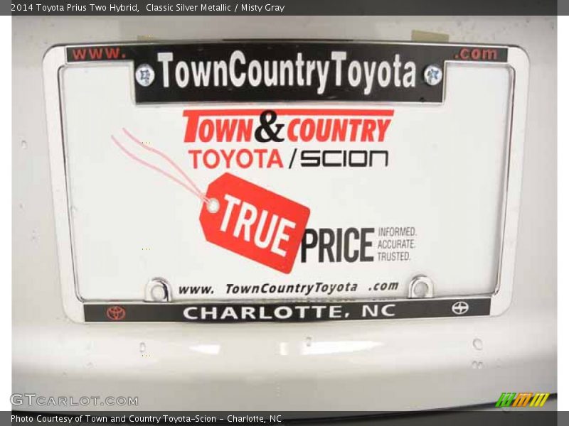 Classic Silver Metallic / Misty Gray 2014 Toyota Prius Two Hybrid