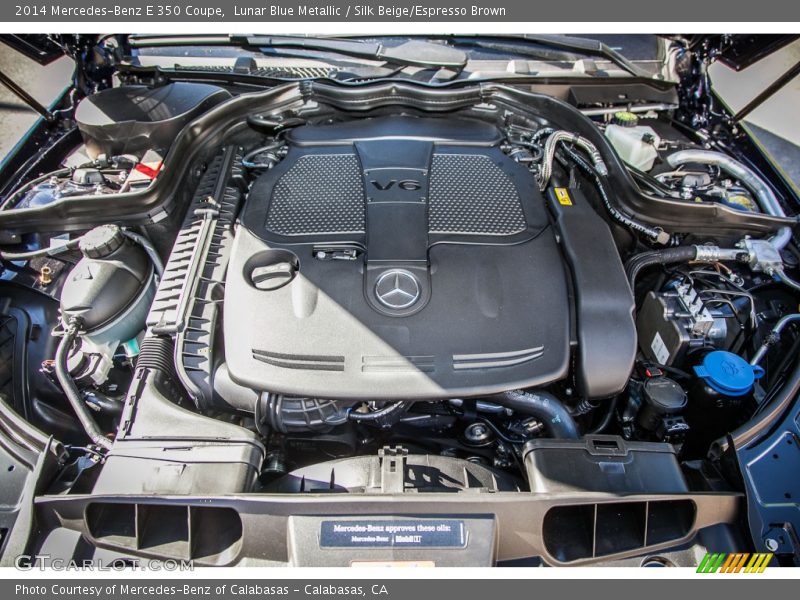 Lunar Blue Metallic / Silk Beige/Espresso Brown 2014 Mercedes-Benz E 350 Coupe