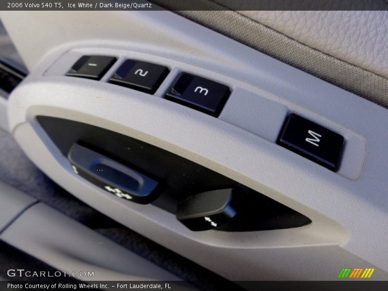 Ice White / Dark Beige/Quartz 2006 Volvo S40 T5