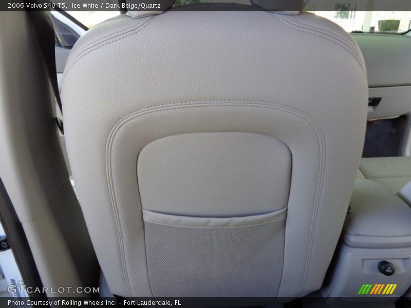 Ice White / Dark Beige/Quartz 2006 Volvo S40 T5