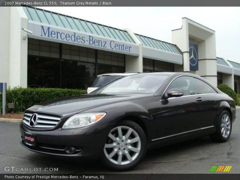 Titanium Grey Metallic / Black 2007 Mercedes-Benz CL 550