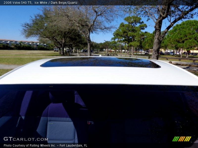 Ice White / Dark Beige/Quartz 2006 Volvo S40 T5