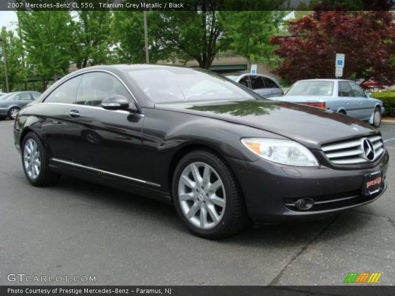 Titanium Grey Metallic / Black 2007 Mercedes-Benz CL 550