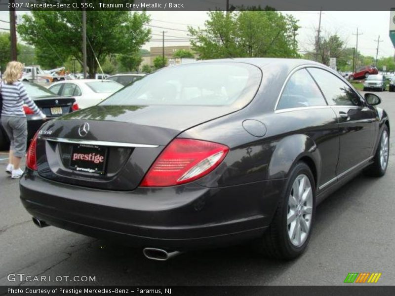 Titanium Grey Metallic / Black 2007 Mercedes-Benz CL 550