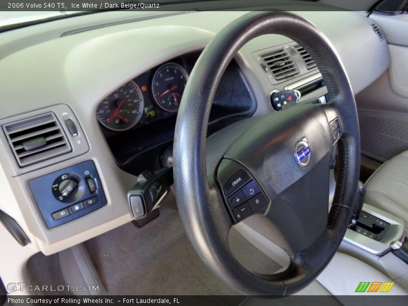 Ice White / Dark Beige/Quartz 2006 Volvo S40 T5