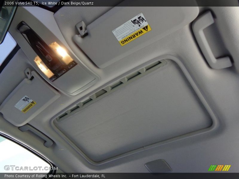 Ice White / Dark Beige/Quartz 2006 Volvo S40 T5