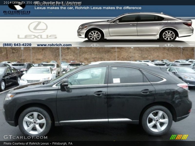 Obsidian Black / Parchment 2014 Lexus RX 350 AWD