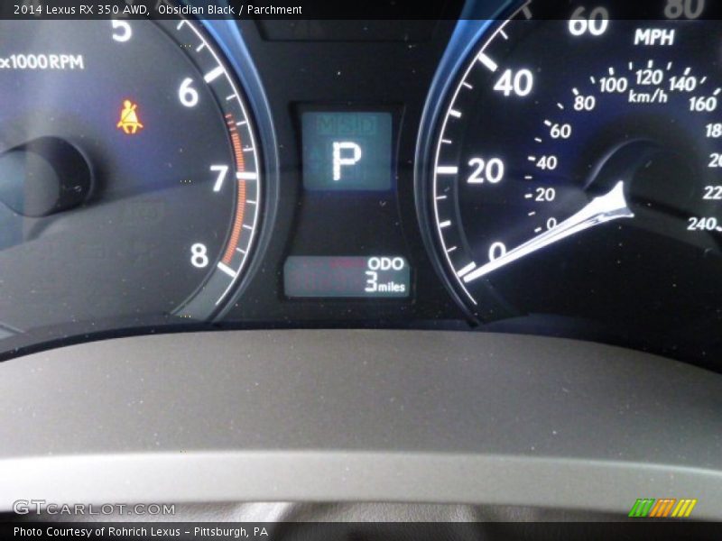 Obsidian Black / Parchment 2014 Lexus RX 350 AWD