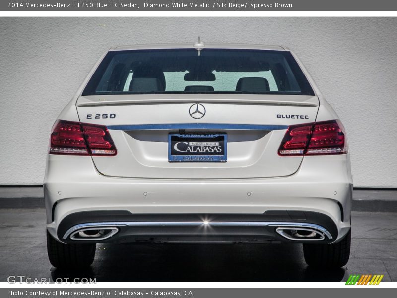 Diamond White Metallic / Silk Beige/Espresso Brown 2014 Mercedes-Benz E E250 BlueTEC Sedan