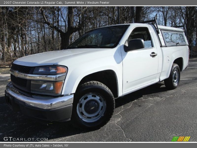 Summit White / Medium Pewter 2007 Chevrolet Colorado LS Regular Cab
