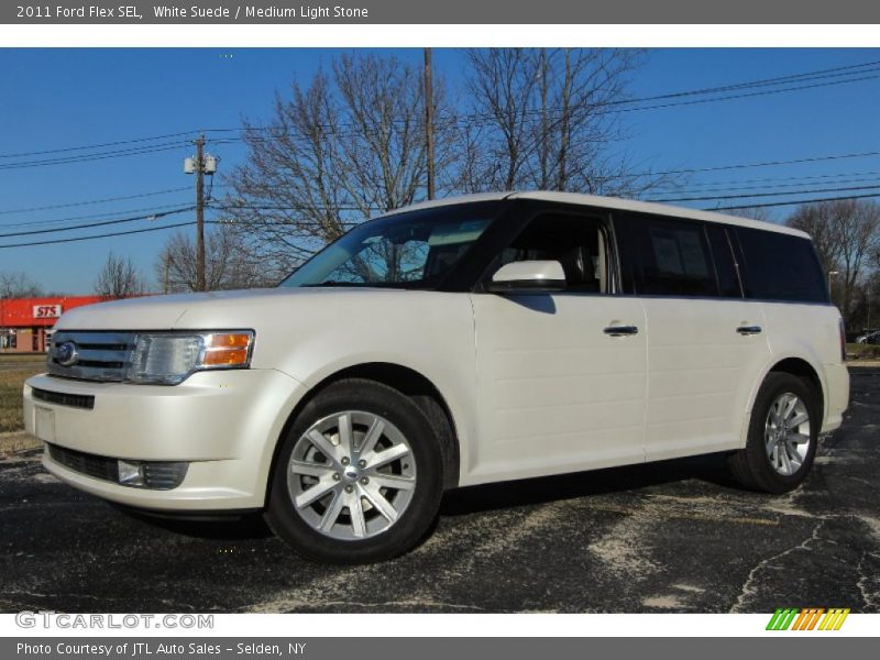 White Suede / Medium Light Stone 2011 Ford Flex SEL