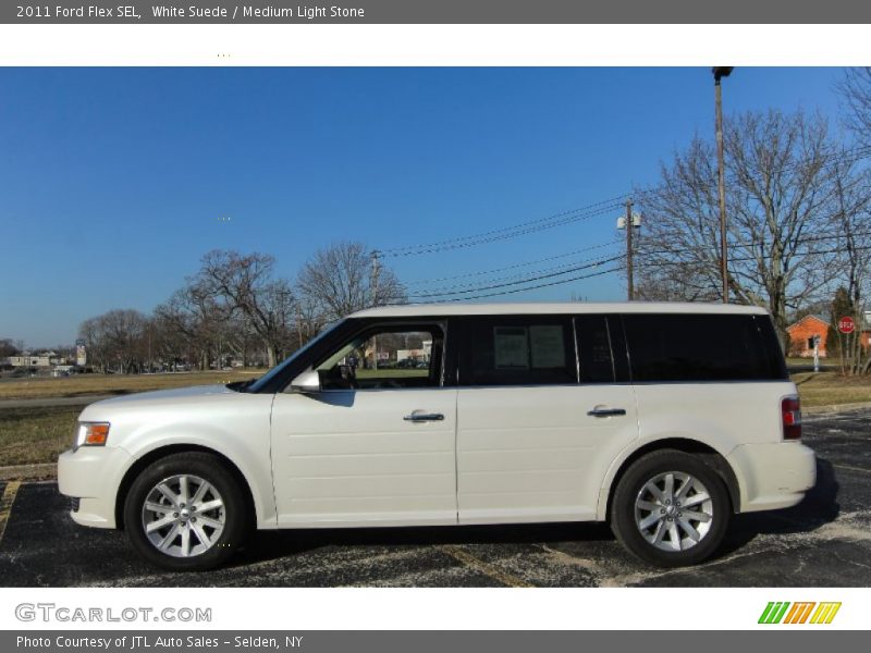 White Suede / Medium Light Stone 2011 Ford Flex SEL