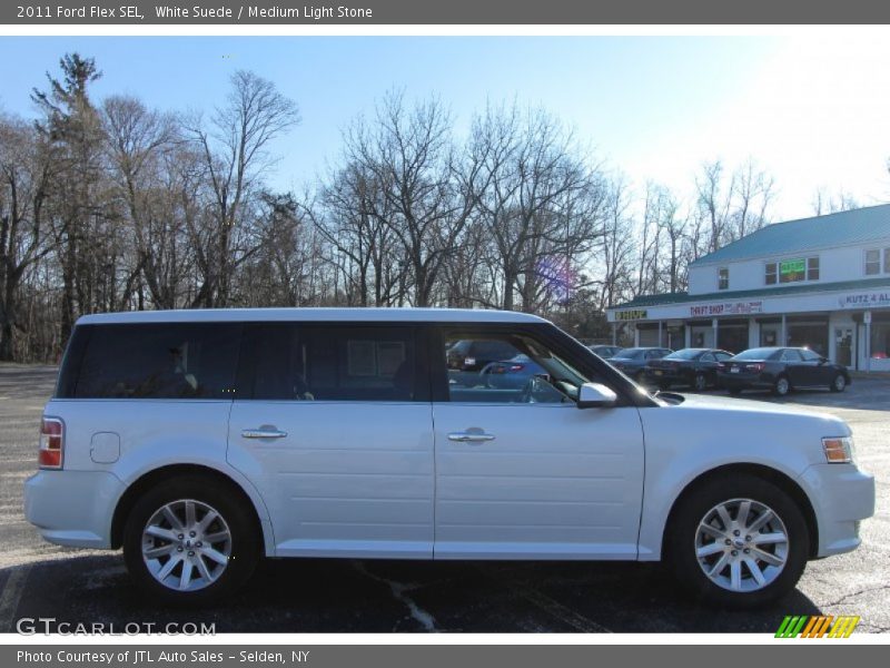 White Suede / Medium Light Stone 2011 Ford Flex SEL