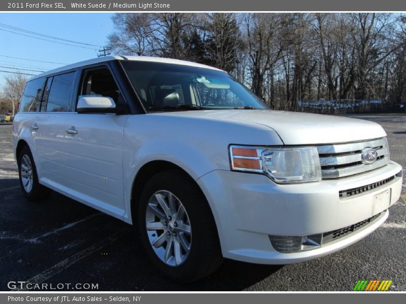 White Suede / Medium Light Stone 2011 Ford Flex SEL