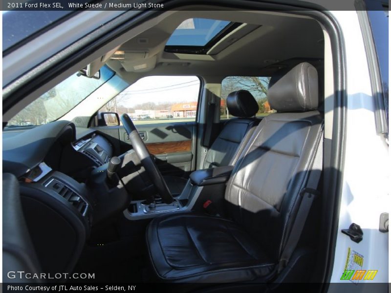 White Suede / Medium Light Stone 2011 Ford Flex SEL