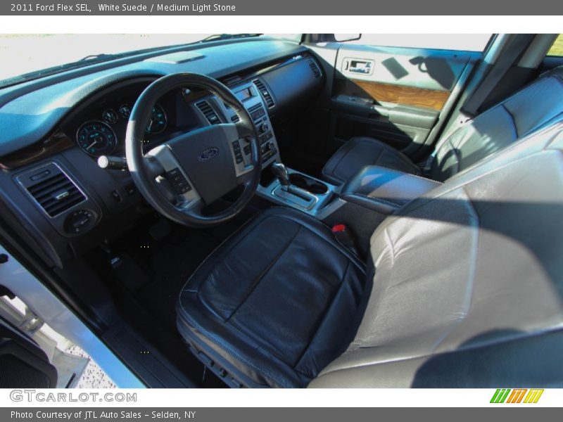 White Suede / Medium Light Stone 2011 Ford Flex SEL