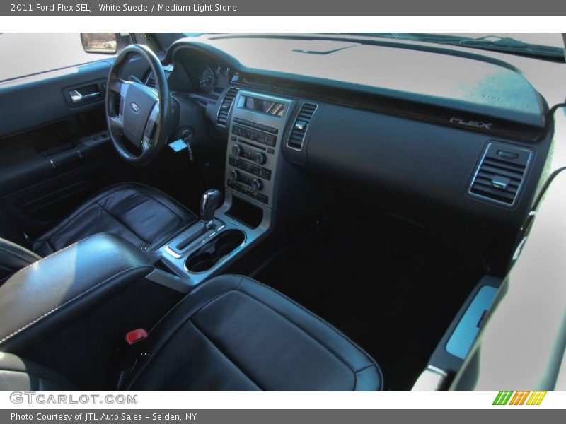 White Suede / Medium Light Stone 2011 Ford Flex SEL