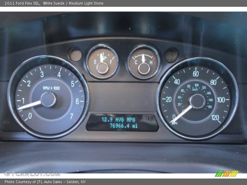 White Suede / Medium Light Stone 2011 Ford Flex SEL