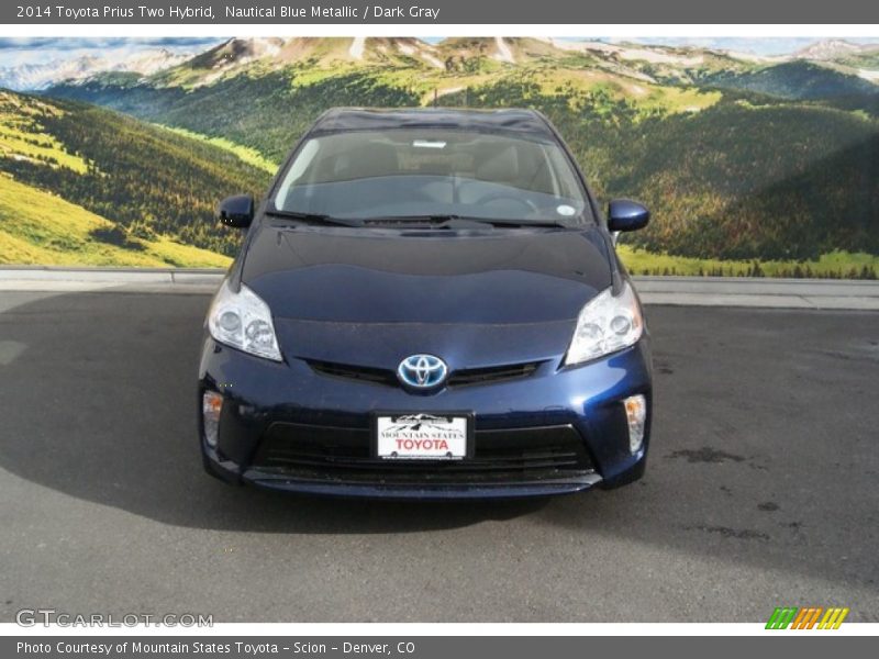 Nautical Blue Metallic / Dark Gray 2014 Toyota Prius Two Hybrid