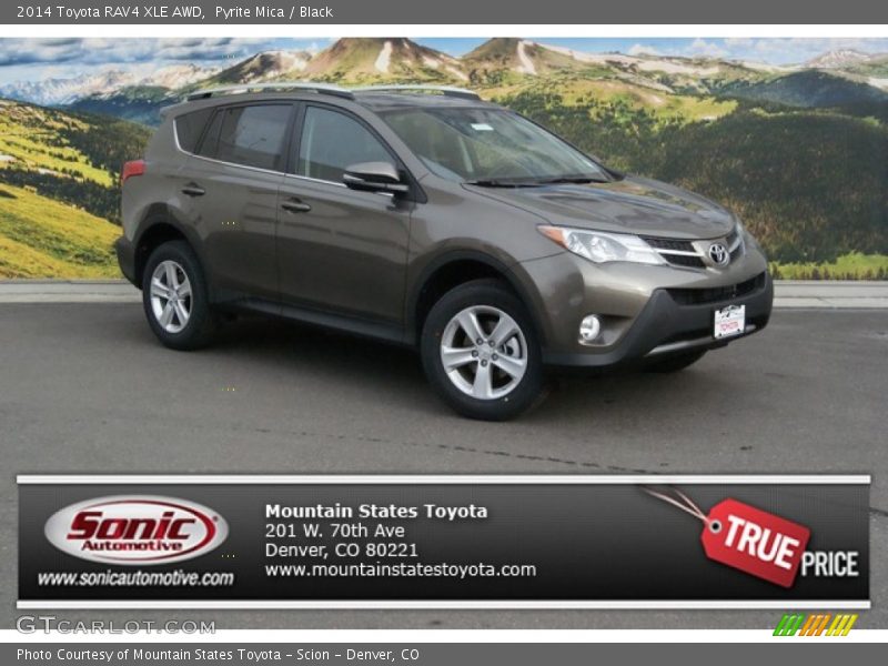 Pyrite Mica / Black 2014 Toyota RAV4 XLE AWD