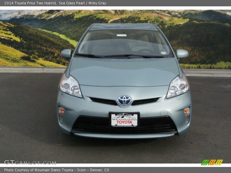 Sea Glass Pearl / Misty Gray 2014 Toyota Prius Two Hybrid