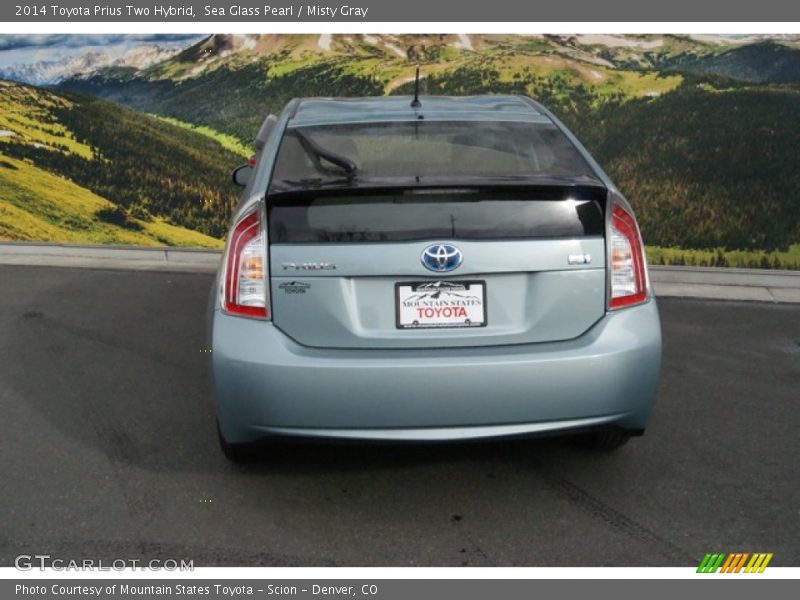 Sea Glass Pearl / Misty Gray 2014 Toyota Prius Two Hybrid