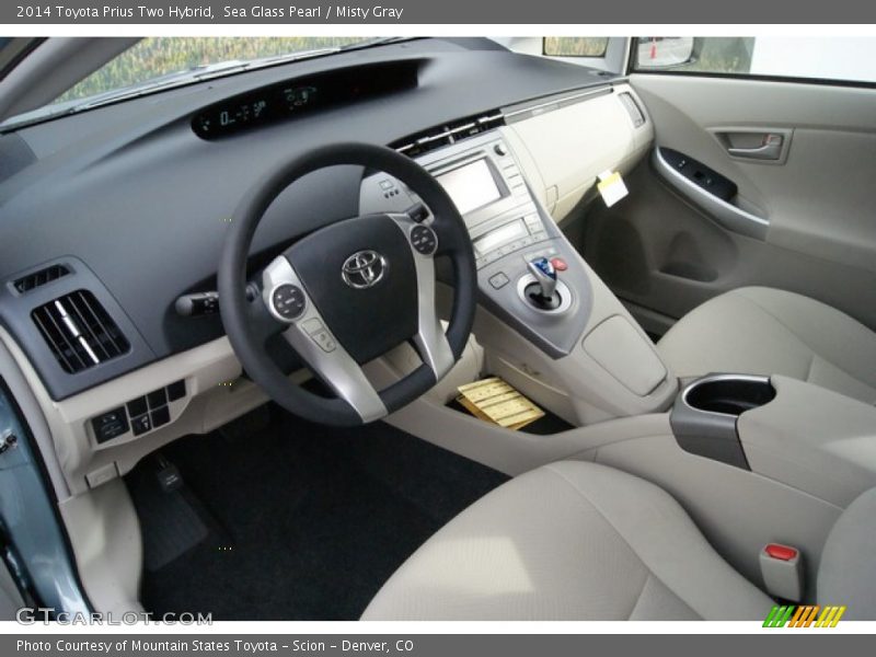 Sea Glass Pearl / Misty Gray 2014 Toyota Prius Two Hybrid
