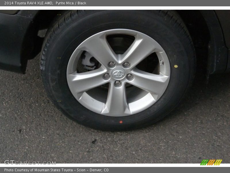 Pyrite Mica / Black 2014 Toyota RAV4 XLE AWD