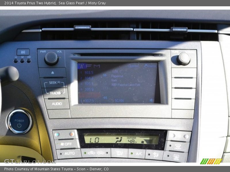 Sea Glass Pearl / Misty Gray 2014 Toyota Prius Two Hybrid