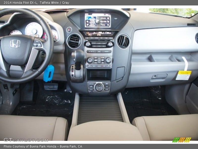 Taffeta White / Gray 2014 Honda Pilot EX-L