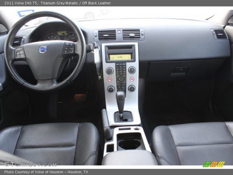 Titanium Grey Metallic / Off Black Leather 2011 Volvo S40 T5