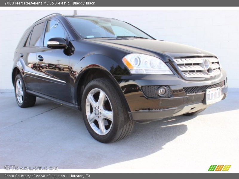 Black / Black 2008 Mercedes-Benz ML 350 4Matic