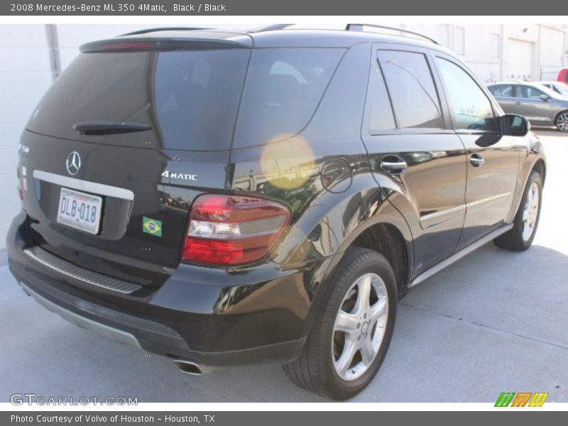 Black / Black 2008 Mercedes-Benz ML 350 4Matic