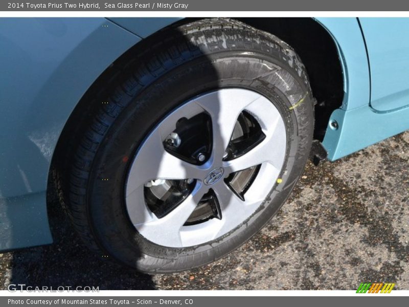 Sea Glass Pearl / Misty Gray 2014 Toyota Prius Two Hybrid